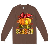 Chestnut tis the season fall softball Long Sleeve Tee - MaliasSmallBusiness