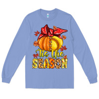 Colony Blue tis the season fall softball Long Sleeve Tee - MaliasSmallBusiness