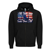 Black all gave some some gave all tbw Zipper Hoodie - texasbilliewilder