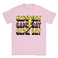Bubblegum Pink game day game day softball lightning bolt Classic Tee - Zillion Design Studio