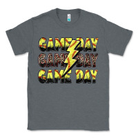 Charcoal Heather game day game day softball lightning bolt Classic Tee - Zillion Design Studio
