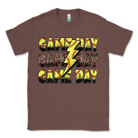 Chestnut game day game day softball lightning bolt Classic Tee - Zillion Design Studio
