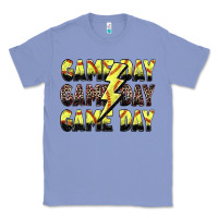 Colony Blue game day game day softball lightning bolt Classic Tee - Zillion Design Studio