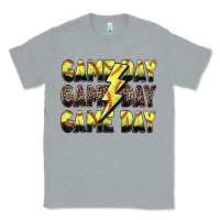 Heather Grey game day game day softball lightning bolt Classic Tee - Zillion Design Studio