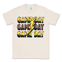 Natural game day game day softball lightning bolt Classic Tee - Zillion Design Studio