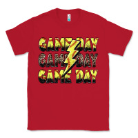 Red game day game day softball lightning bolt Classic Tee - Zillion Design Studio