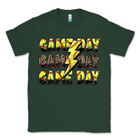 Sports Green game day game day softball lightning bolt Classic Tee - Zillion Design Studio