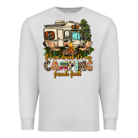 Dove Grey if i am drunk its my camping friends fault Premium Sweatshirt - AdoDesignShop