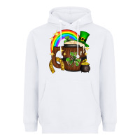 White st. patricks day barrel beer Heavyweight Hoodie - Neo Western