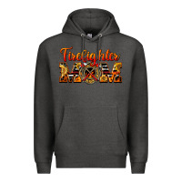 Charcoal Heather American Firefighter Mom Premium Hoodie - LillyAllenDesigns