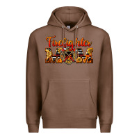 Chestnut American Firefighter Mom Premium Hoodie - LillyAllenDesigns