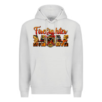 Dove Grey American Firefighter Mom Premium Hoodie - LillyAllenDesigns