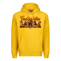 Lemon American Firefighter Mom Premium Hoodie - LillyAllenDesigns