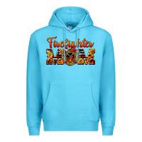 Ocean Blue American Firefighter Mom Premium Hoodie - LillyAllenDesigns