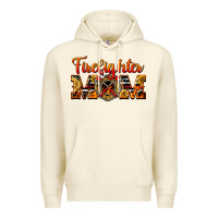 Sandshell American Firefighter Mom Premium Hoodie - LillyAllenDesigns