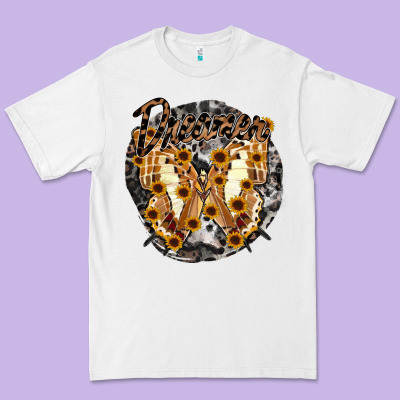 Dreamer Butterfly Premium Tee Designed By Racoondesign