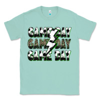 Seafoam game day game day soccer lightning bolt Classic Tee - Zillion Design Studio