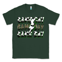 Sports Green game day game day soccer lightning bolt Classic Tee - Zillion Design Studio