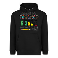 Black battery life of a teacher monday friday Heavyweight Hoodie - CowhideDigitalArt
