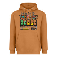Meerkat battery life of a teacher monday friday Heavyweight Hoodie - CowhideDigitalArt