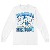 White i'm having a meltdown Long Sleeve Tee - MaliasSmallBusiness