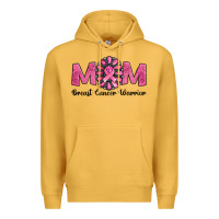 Mustard breast cancer warrior mom Premium Hoodie - Jasminsmagicworld