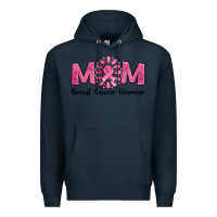 Navy breast cancer warrior mom Premium Hoodie - Jasminsmagicworld
