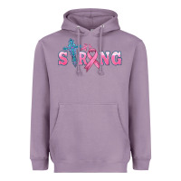 Lavender strong with cross ribbon Heavyweight Hoodie - HRA Design Shop