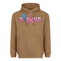 Toasted Coconut strong with cross ribbon Heavyweight Hoodie - HRA Design Shop