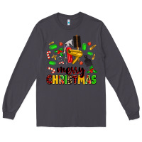 Smoke merry christmas hair Long Sleeve Tee - MaliasSmallBusiness