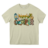 Mossy happy camper Heavy Core Tee - CowhideDigitalArt