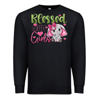 Black blessed with girls Premium Sweatshirt - JahusDesignShop