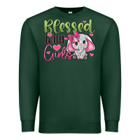 Sports Green blessed with girls Premium Sweatshirt - JahusDesignShop
