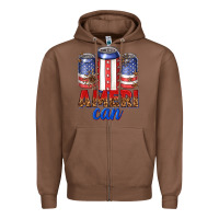 Chestnut Ameri can Zipper Hoodie - texasbilliewilder