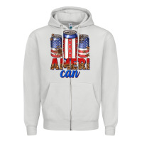 Dove Grey Ameri can Zipper Hoodie - texasbilliewilder
