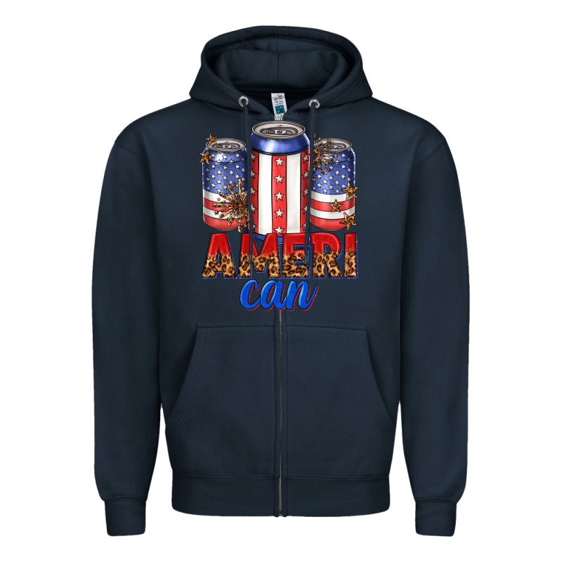 Ameri Can Zipper Hoodie by texasbilliewilder | Teevron