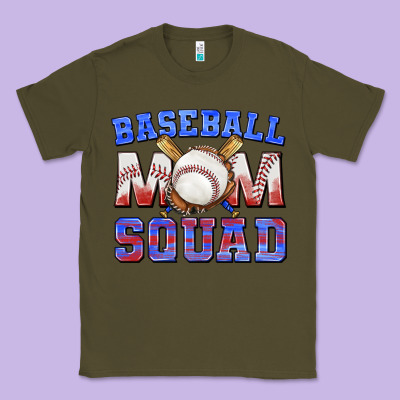 Baseball Mom Squad Classic Tee Designed By Texasbilliewilder