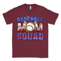 Burgundy baseball mom squad Classic Tee - texasbilliewilder