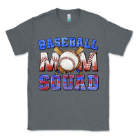 Charcoal Heather baseball mom squad Classic Tee - texasbilliewilder