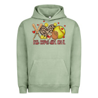 Pigment Oil Green rub some dirt on it softball Urban Hoodie - MaliasSmallBusiness
