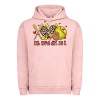 Pigment Salmon rub some dirt on it softball Urban Hoodie - MaliasSmallBusiness