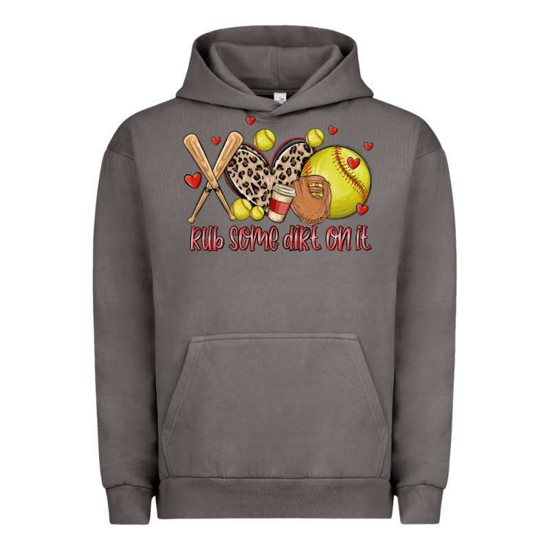 Rub Some Dirt On It Softball Urban Hoodie by MaliasSmallBusiness | Teevron
