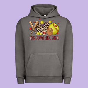 Rub Some Dirt On It Softball Urban Hoodie Designed By Maliassmallbusiness