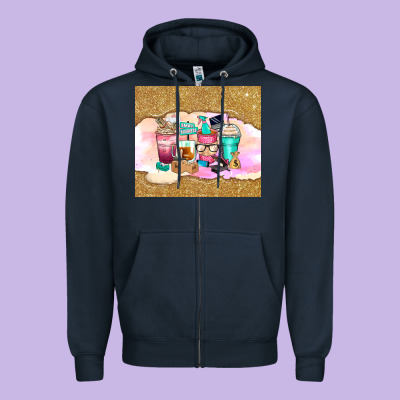 Zipper Hoodie small business coffee cups