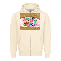 Sandshell small business coffee cups Zipper Hoodie - Zillion Design Studio