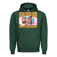 Sports Green small business coffee cups Zipper Hoodie - Zillion Design Studio