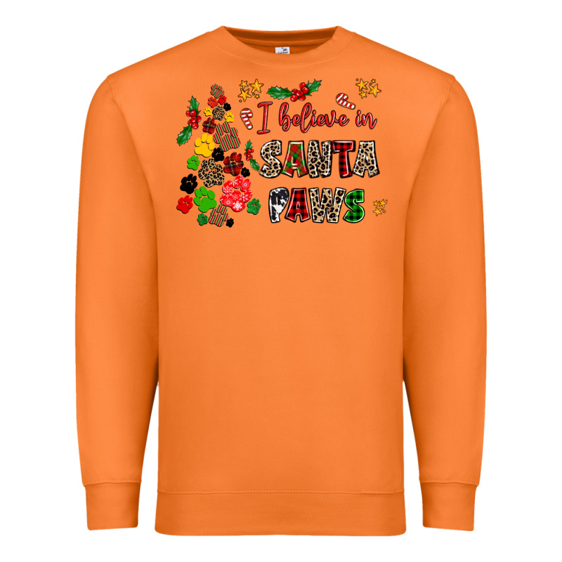 I Believe In Santa Paws Premium Sweatshirt by AdoDesignShop | Teevron