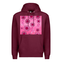 Burgundy breast cancer Premium Hoodie - Jasminsmagicworld