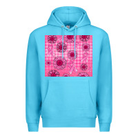 Ocean Blue breast cancer Premium Hoodie - Jasminsmagicworld