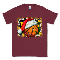 Burgundy basketball christmas Classic Tee - FaDigitalArtStudio